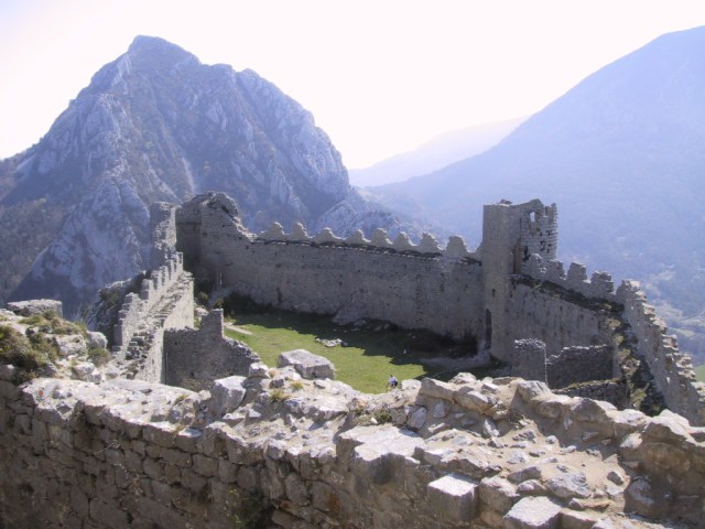 View from the keep, Puilaurens, 2002