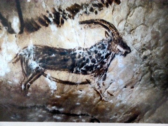 Painting of Ibex, Salon Noir, Grotte de Niaux