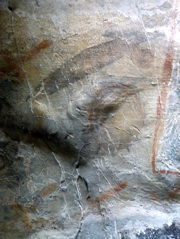 Detail of the sword in the painting, taken by me in 2011.