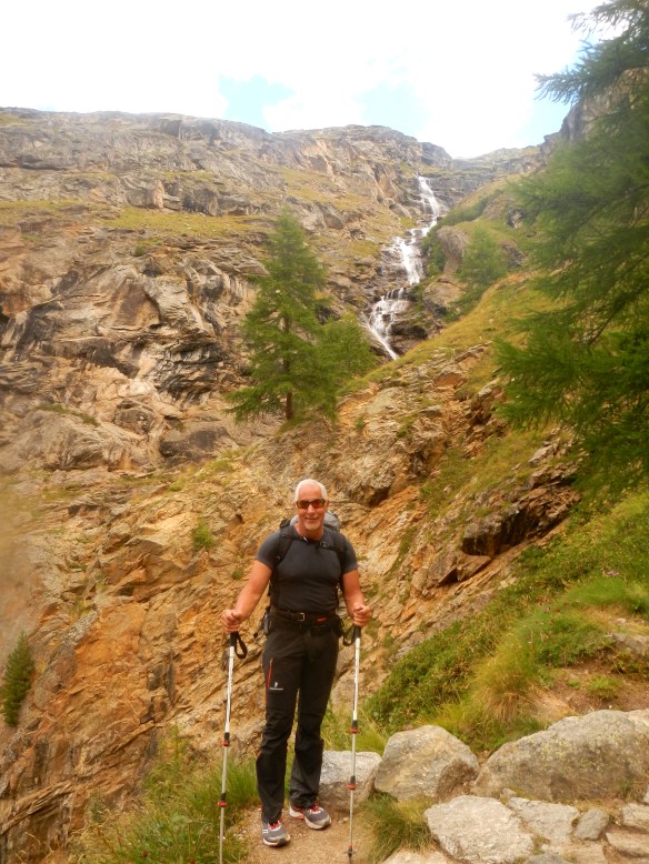 Me towards the end of the descent to the valley.