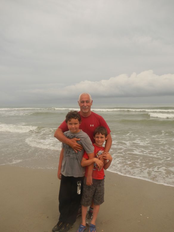 On the beach at Ocean Isle, North Carolina, July 2014