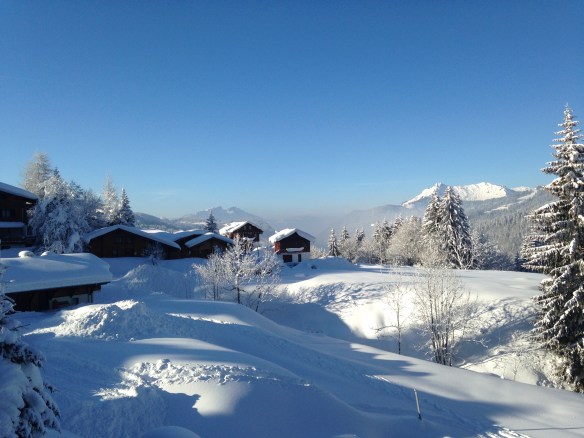 The view from our chalet