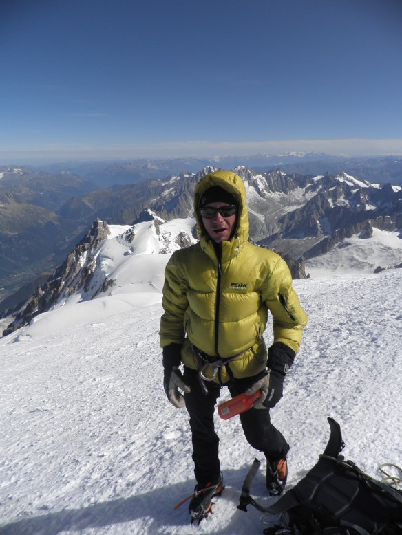 Yannick on the summit
