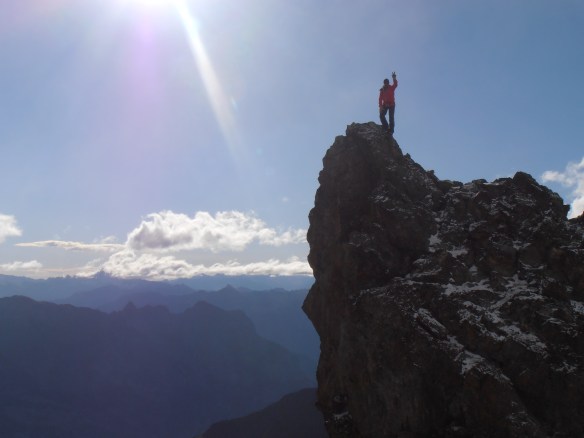 A slight detour to climb a small rocky peak