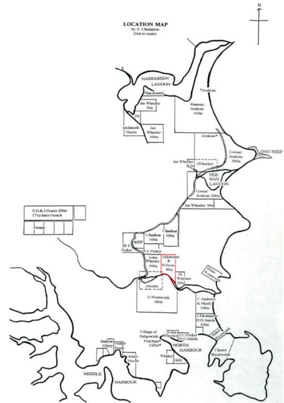 Location of land grants in Manly (5)